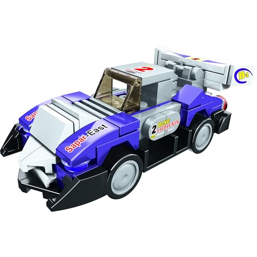 ThinkerPlace 8-in-1 Super Racing Car Sharp Peak (98 Pieces) | Learn About Speed | Building Block Set for Kids Age 6+ | STEM Educational Toy | Build, Collect & Create Robot | Science & Learning Toy - Image 3
