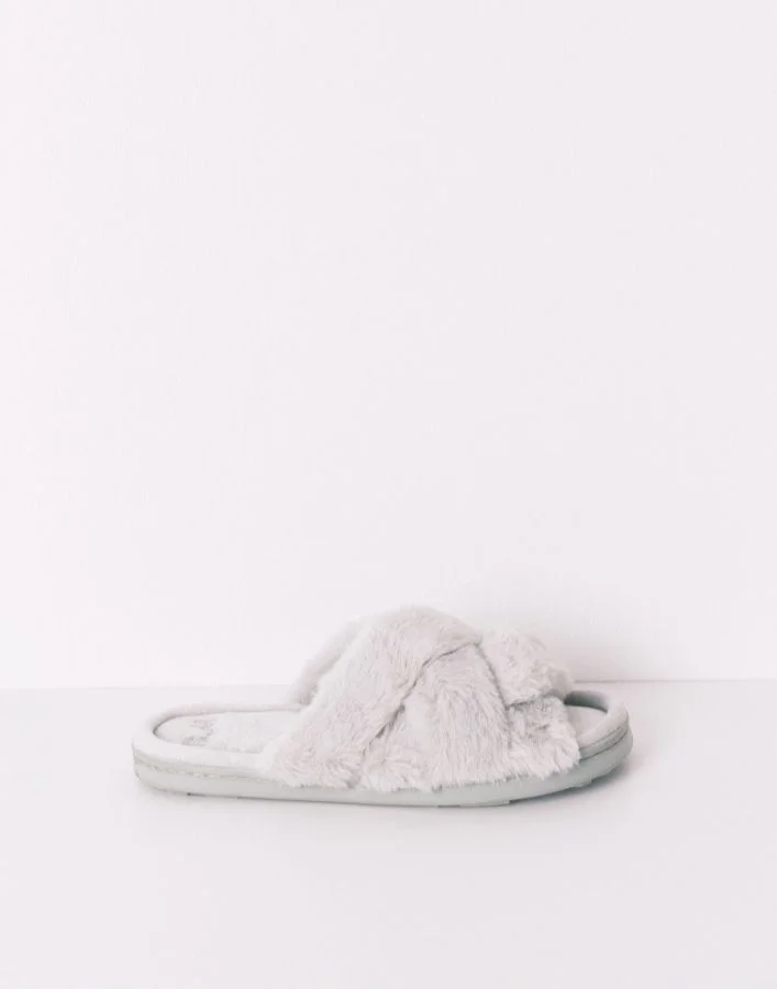 women'secret Slipper With Green Fur