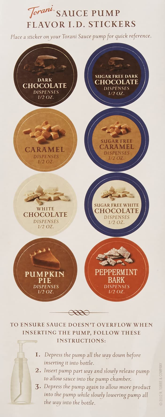 Torani مضخة توراني لزجاجة سعة 64 أونصة - ذهبية 0.5 أونصة - Image 4