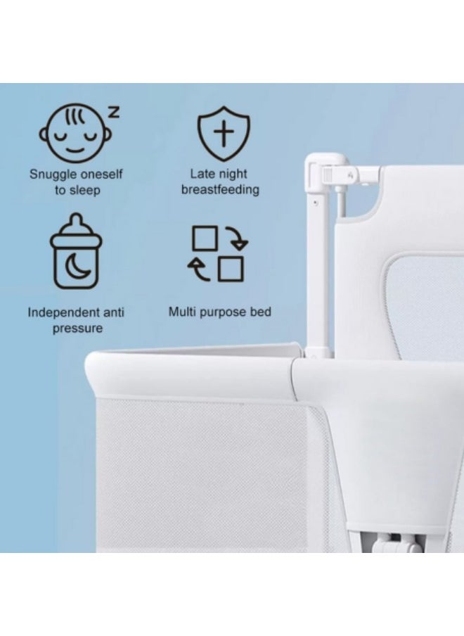 GGEROU - 3 in 1 Baby Bedside Sleeper,for Cosleeper in Bed,Next to Me Crib, Bedside Crib for Baby,Breathable Bassinet,in Bed Bassinet  Creamy White - Image 1