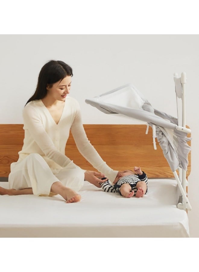 GGEROU - 3 in 1 Baby Bedside Sleeper,for Cosleeper in Bed,Next to Me Crib, Bedside Crib for Baby,Breathable Bassinet,in Bed Bassinet  Creamy White - Image 1