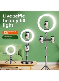 General Mobile Phone Live Light Supplement Anchor Dedicated Desktop Network Red Beauty Photo Face Light Self Portrait Photography-Specifications:2.1m 【dual Camera】 + 13inch Ring Beauty Lamp  - Image 2