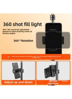 General Mobile Phone Live Light Supplement Anchor Dedicated Desktop Network Red Beauty Photo Face Light Self Portrait Photography-Specifications:2.1m 【dual Camera】 + 13inch Ring Beauty Lamp  - Image 5