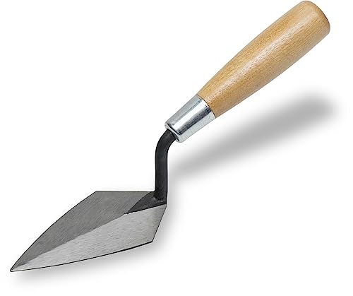 MARSHALLTOWN Pointing Trowel, 5 x 2 1/2 Inch Inch Blade, Philadelphia Pattern, Single Piece High Carbon Steel, Wooden Handle, Repair Mortar Joints, Masonry, Made in The USA, 45 5 - Image 1