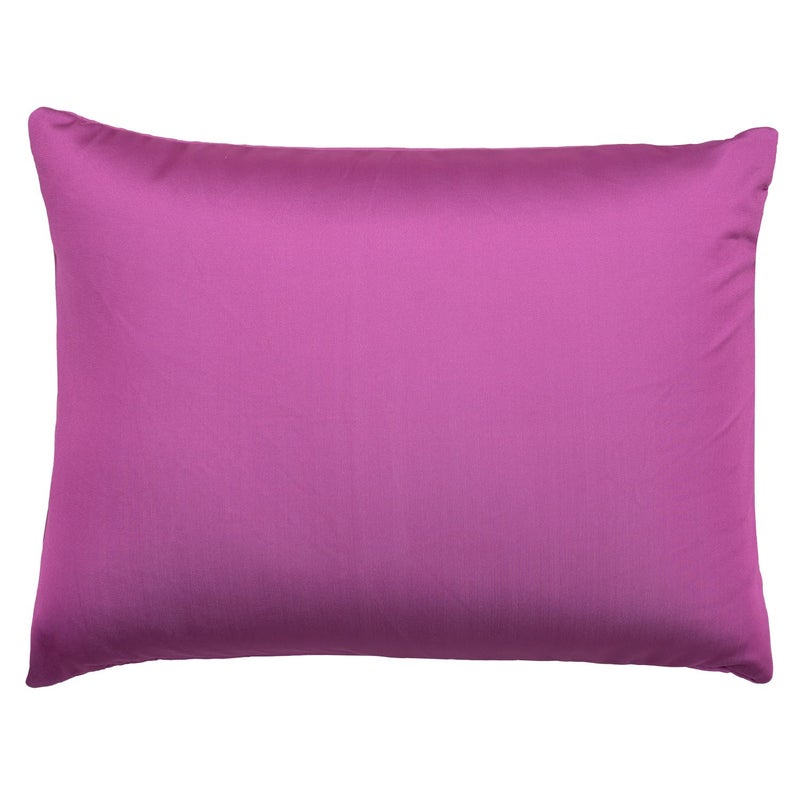 Focustree Microbead Throw Pillow with Removable Cover Bed Body Microbead Pillow Neck Head Back Support, Spandex Soft Silky Fabric for Sleeping and Travel Sofa Bedroom Comfortable (Dark Purple) - Image 2