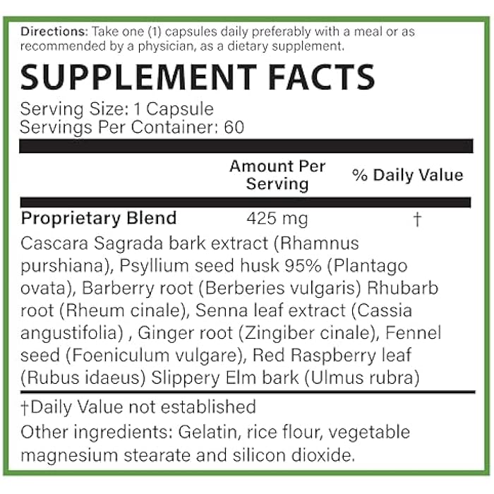 PURE Cleanse, Psyllium, Cascara Sagrada, Premium Wellness Supplement, 60 Capsules, 2 Month Supply - Image 5
