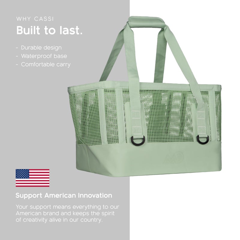 MISSION Boat Gear CASSI Boat Bag, Waterproof Bottom Mesh Beach Bag, Heavy-Duty Outdoor Tote for Boat, Beach, Grocery, Travel & Pool, Premium Marine Gear Carryall - Image 4