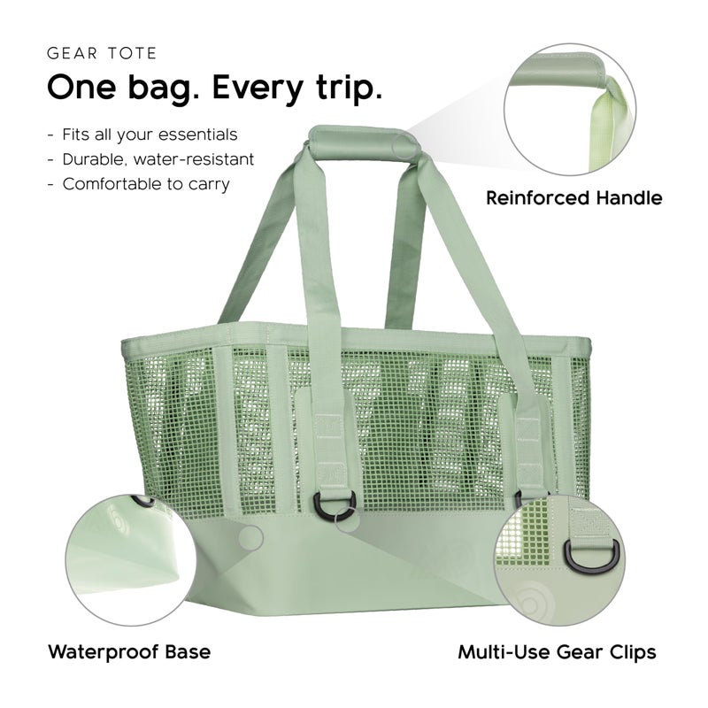 MISSION Boat Gear CASSI Boat Bag, Waterproof Bottom Mesh Beach Bag, Heavy-Duty Outdoor Tote for Boat, Beach, Grocery, Travel & Pool, Premium Marine Gear Carryall - Image 2