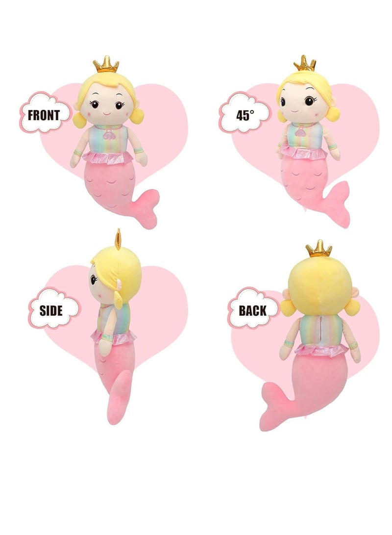 ARGT دمية مائية محشوة بطول 50 سم – وسادة ناعمة ومرحة، وسادة محشوة لطيفة للفتيات، دمية مائية كاواي رقيقة، رفيق نوم، هدية وسادة رمي رائعة للأطفال والبالغين، ديكور حضانة وغرفة نوم - Image 4