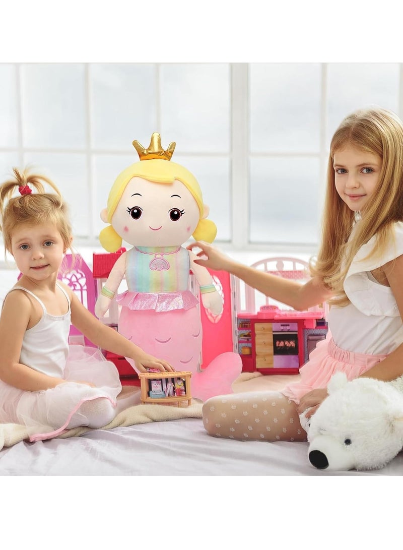 ARGT دمية مائية محشوة بطول 50 سم – وسادة ناعمة ومرحة، وسادة محشوة لطيفة للفتيات، دمية مائية كاواي رقيقة، رفيق نوم، هدية وسادة رمي رائعة للأطفال والبالغين، ديكور حضانة وغرفة نوم - Image 5