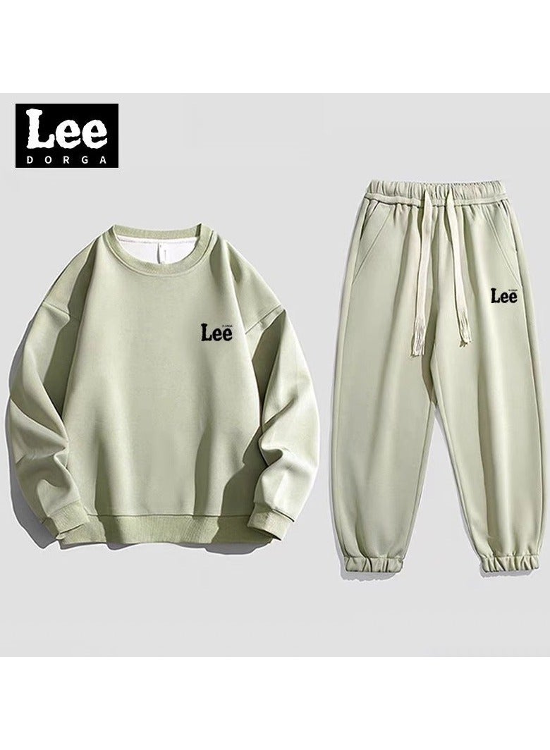 LEE Leisure Sports Suit Cardigan Hooded Sweatshirt Sweatpants Two-piece Set  - Image 1