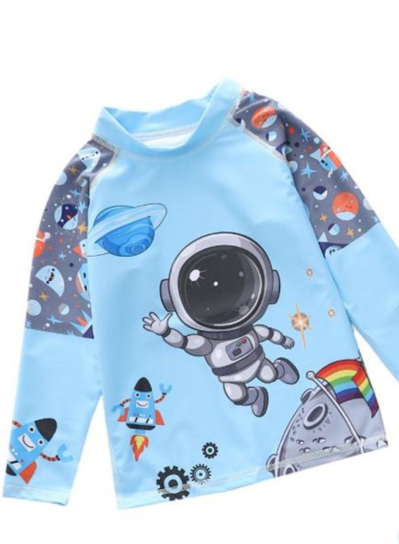 Generic 2pcs children's swimsuit boys one piece long sleeve long pants surfing swimsuit swimsuit - Image 3