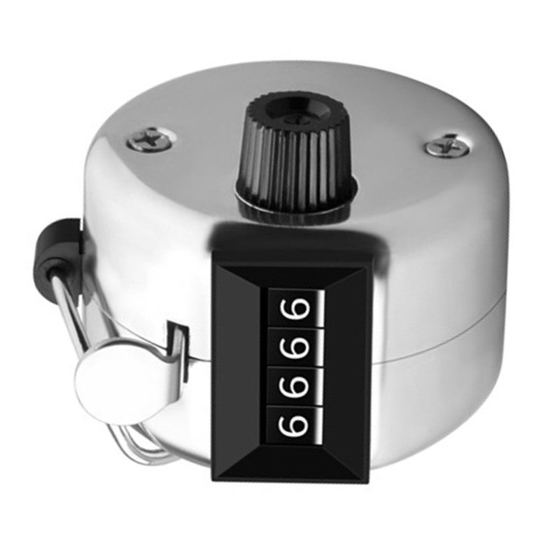 Hand Tally Counter Calculation Range 0000‑9999 4 Digit Mechanical Manual Hand Counter Clicker Metal Regular Model Without Base - Image 1