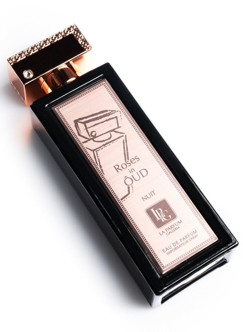 لا بارفوم جاليريا "عطر روزس إن عود نويت أو دو برفيوم | ليلة من الأناقة محبوسة في زجاجة | عطر للجنسين بنغمات عميقة من العود والورد | فخامة تدوم طويلاً في 100 مل" - Image 2