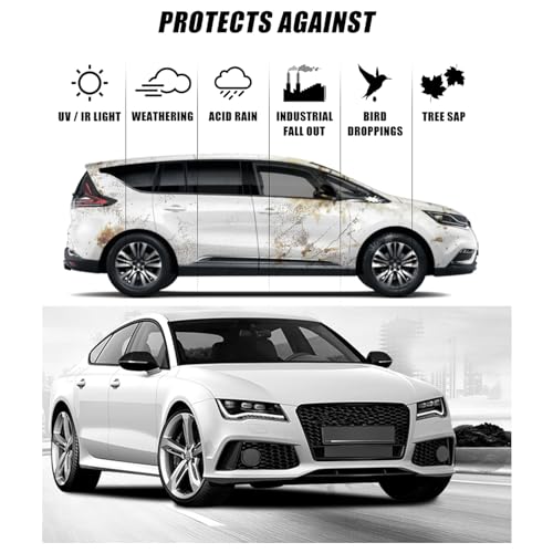 Autokcan 10H Nano Ceramic Coating for Cars, 50ML High Gloss Anti-Scratch SiO2 Ceramic Car Coating Kit, Plastic, Glass, Wheel Polishing, Hydrophobic, Long Lasting Protection - Image 4