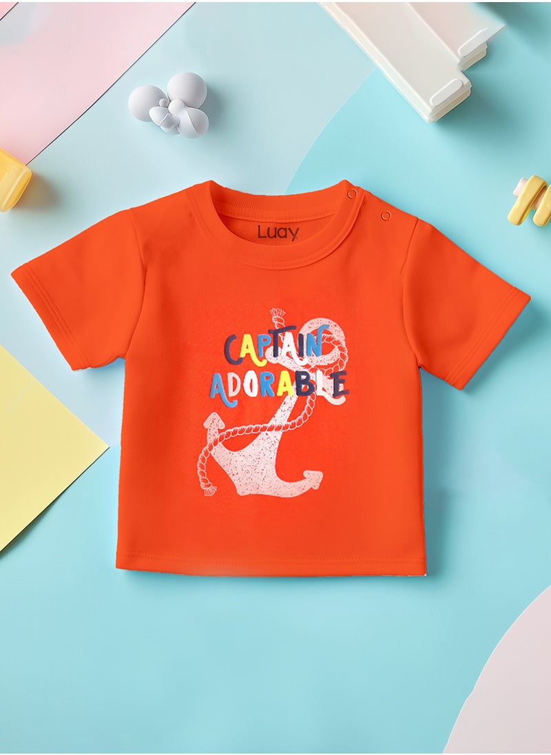 LUAY - 100%  Cotton T-Shirts for Boys & Girls Festive Short Sleeve Styles in Vibrant Colors and Patterns for Kids and Toddlers_Regular Fit - Image 1