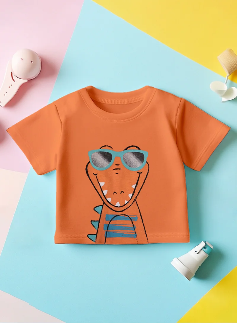 Luay  100%  Cotton T-Shirts for Boys & Girls Festive Short Sleeve Styles in Vibrant Colors and Patterns for Kids and Toddlers_Regular Fit  | Best Price UAE
