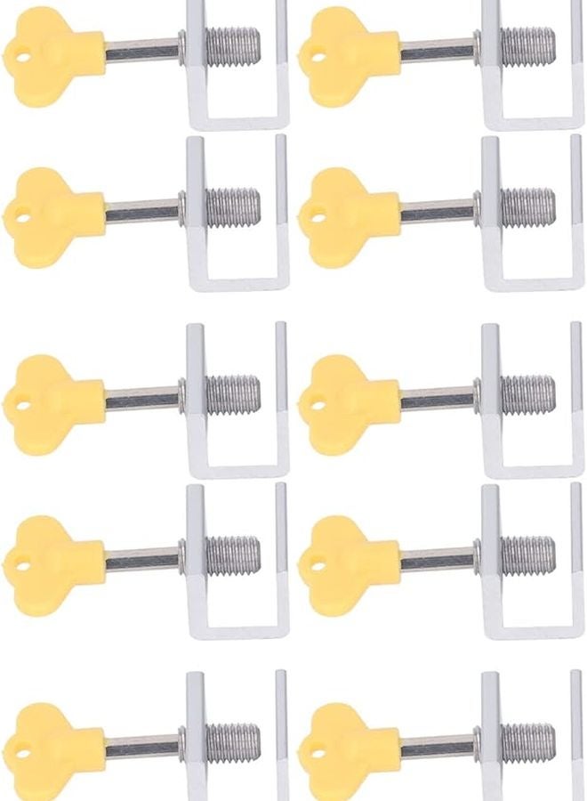 Yosoo Adjustable Vertical Horizontal Sliding Window Lock Kit Silver for Home Office Classroom - Image 1