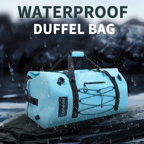 Lanedo 80L Dry Bag Large Waterproof Bag Roll-Top Heavy Duty Fishing Duffel Bag with Durable Straps & Handles for Kayaking Paddle boarding Boating Rafting Fishing Canoeing Camping (BLUE) - Image 2