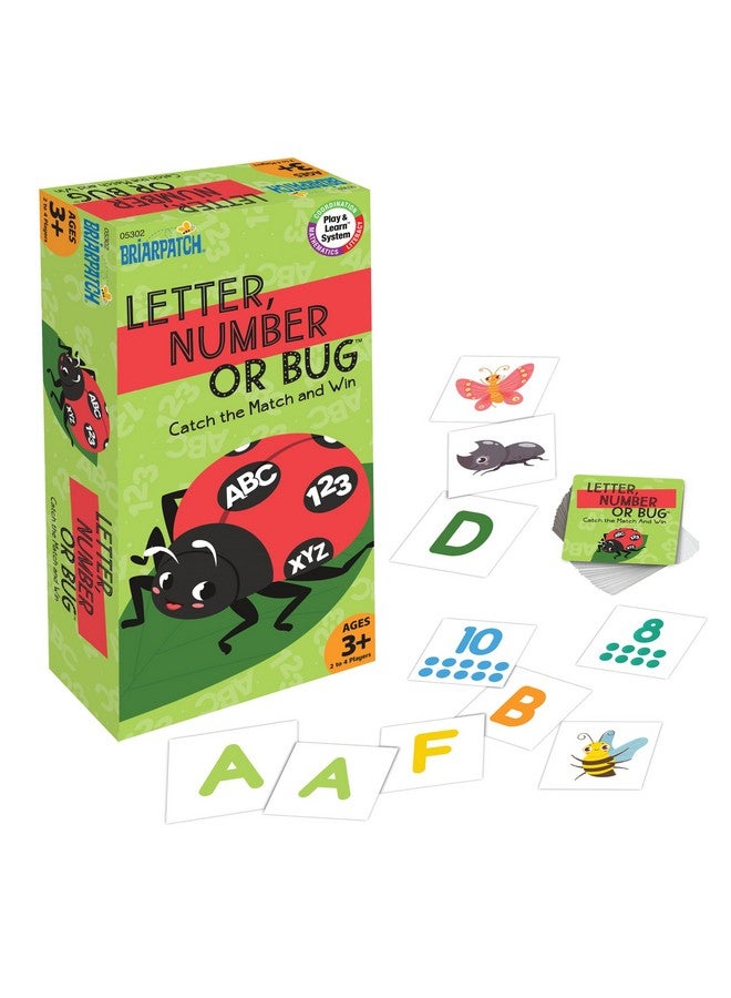 Briarpatch, Letter Number or Bug Game, Early Preschool Learning for Toddlers, Kindergarten and 1st Grade - Image 1