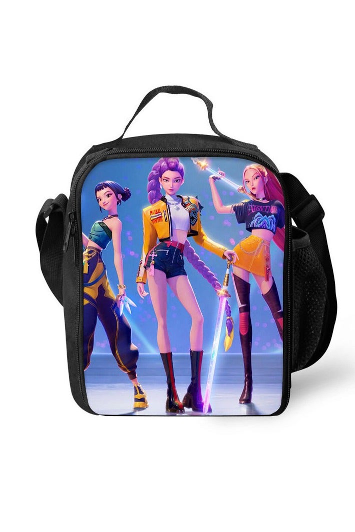 general The KPop Demon Hunters Student Kids Lunch Bag Tote Bag is practical and durable for a variety of travel needs - Image 1