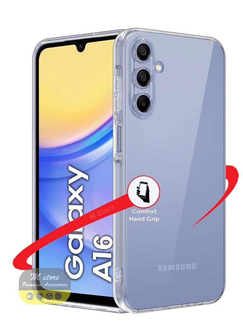 غطاء هاتف شفاف واقي من السيليكون كامل الجسم نحيف لجهاز سامسونج جالكسي A16 - Image 1