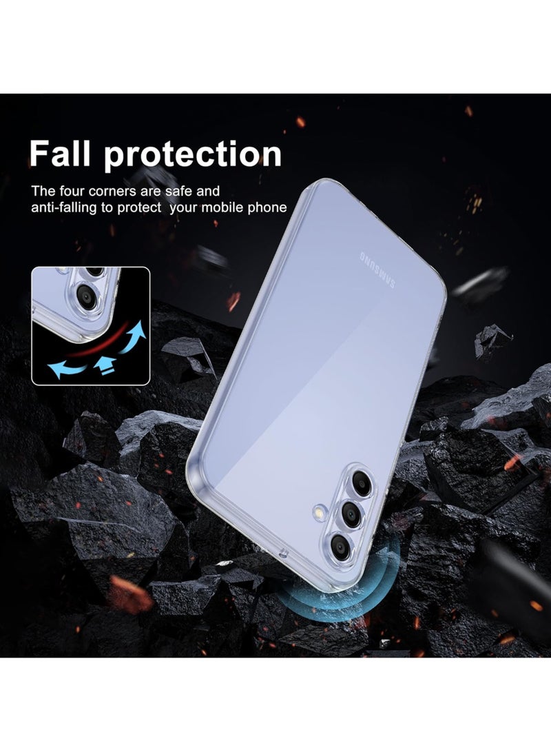غطاء هاتف شفاف واقي من السيليكون كامل الجسم نحيف لجهاز سامسونج جالكسي A16 - Image 3