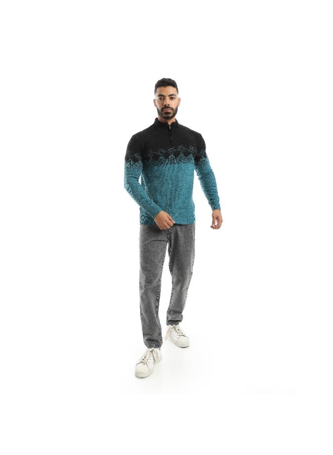 سيزار بلوفر صوف رجالي بنقش علي الصدر وسوستة - Image 4