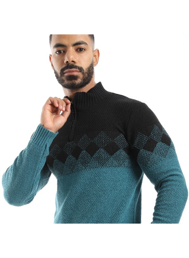 سيزار بلوفر صوف رجالي بنقش علي الصدر وسوستة - Image 5