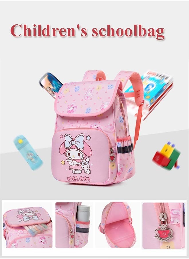 Generic My Melody Children's Backpack, Backpack Printed Graphic Cute, Backpack Set Functional Large Capacity, School Bag Set for Kids, Cute Anime Backpack, Pink  - Image 1