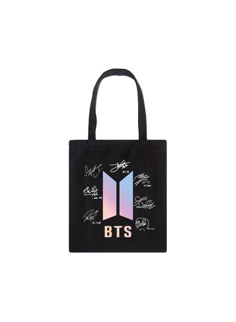 نان براند حقيبة تسوق قماش BTS - Image 1