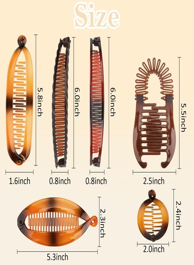 Hapdoo 18pcs Banana Clip Hair Clips, Hapdoo Banana Clips for Women Girls Volumizing Ponytail Hair Claw Clip Styling Accessories, 6 Styles - Image 2