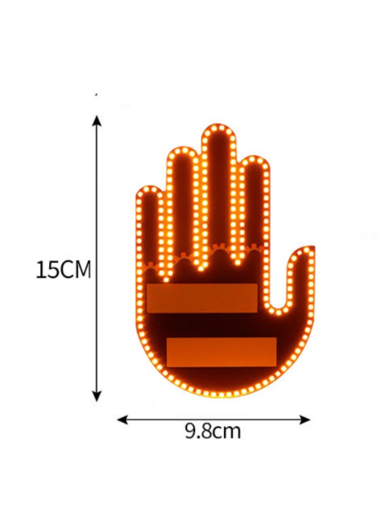 Car Hand Gesture Light LED Finger Light for Car with Remote Control 3 Color Changing Modes Fun Cool Car Accessories Unique Interior Decor Ideal Car Gift for Men and Women - Image 2