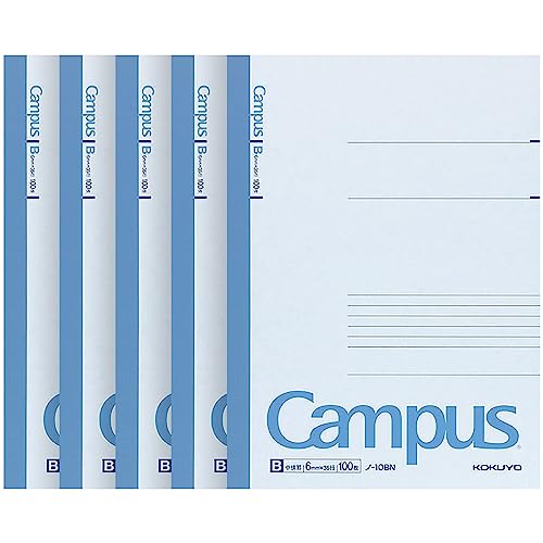 KOKUYO Campus Notebook, A 7mm Ruled, Semi-B5, 100 Sheets, 30 Lines, Pink, Pack of 5, Japan Import (NO-10AN) - Image 1