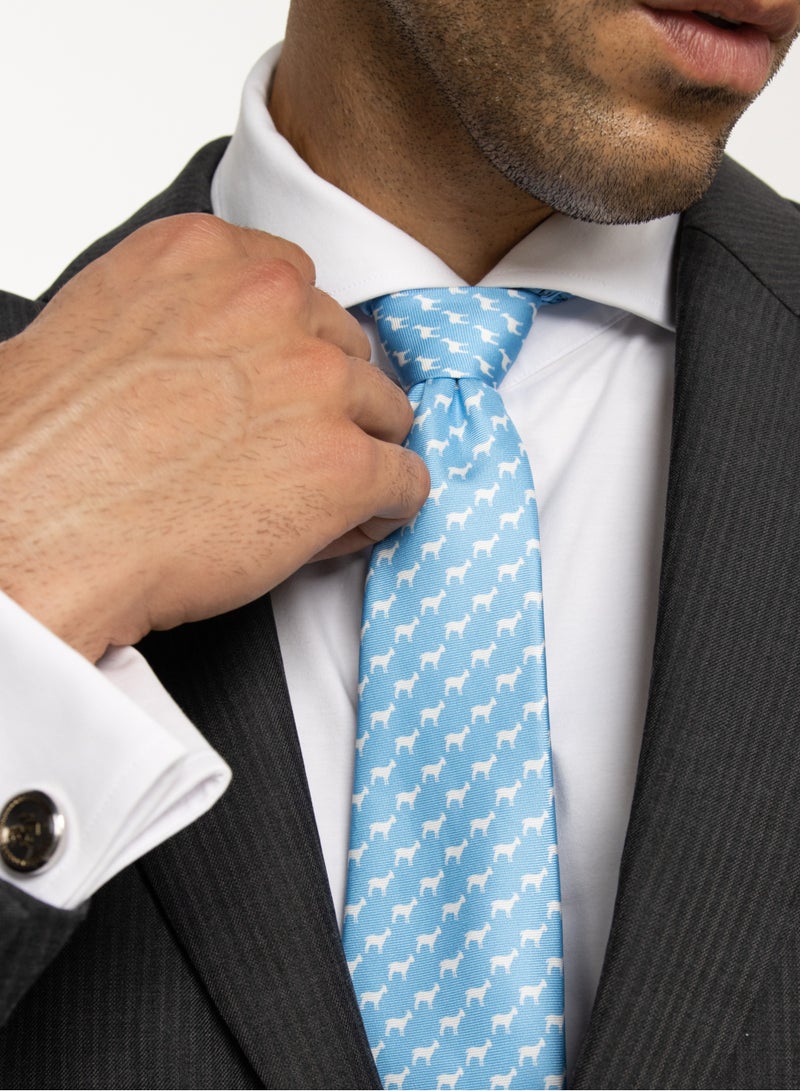 Elliot Martin Elliot Martin tie 100% Silk Twill neck ties Premium Men's Tie (sky blue)  - Image 2