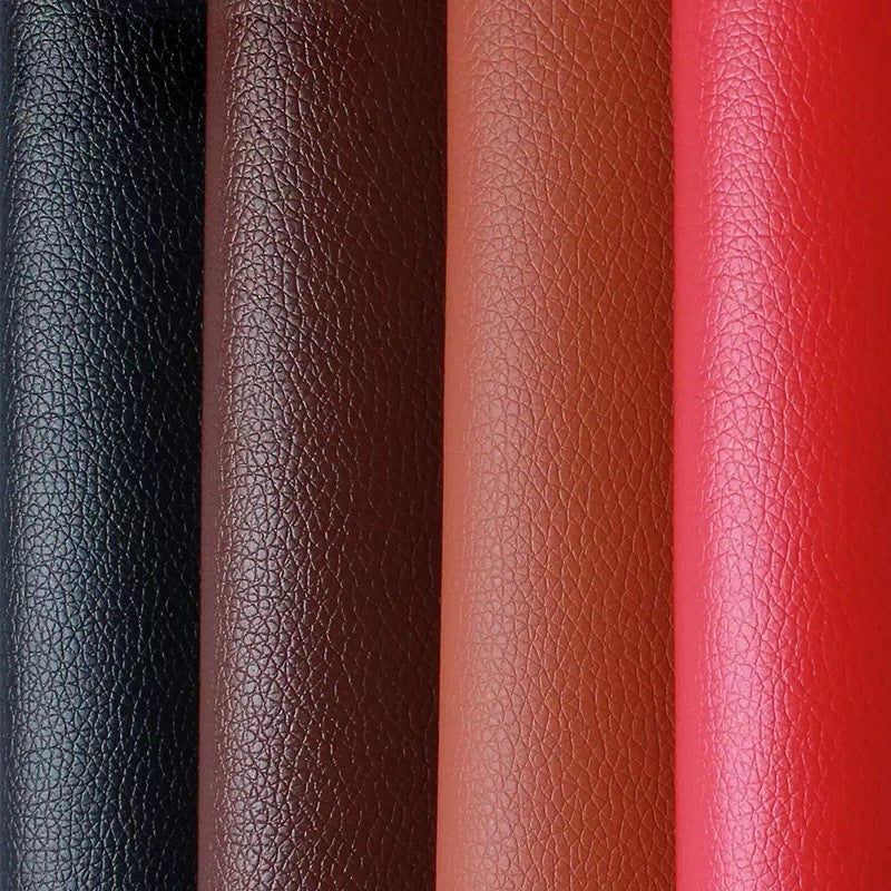 Pvc Small Litchi Grain Leather Fabric Soft Bag Fabric Car Thickened Diy Hard Bag Head Artificial Leather Pu Leather - Image 2