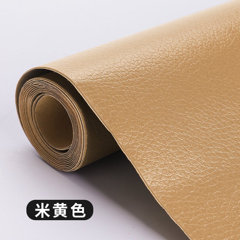 Pvc Small Litchi Grain Leather Fabric Soft Bag Fabric Car Thickened Diy Hard Bag Head Artificial Leather Pu Leather - Image 1