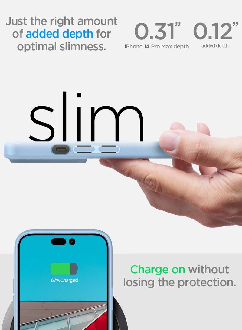 Spigen Ultra Hybrid iPhone 14 Pro Max Case Cover - Sierra Blue - Image 3