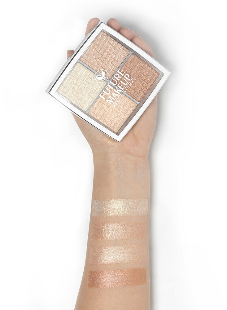 Future Makeup 4 Color Highlighter - Image 3
