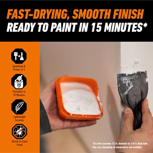 Gorilla طقم إصلاح الجدران من غوريلا مع معجون إصلاح الجدران الثقيل + برايمر أبيض - Image 4