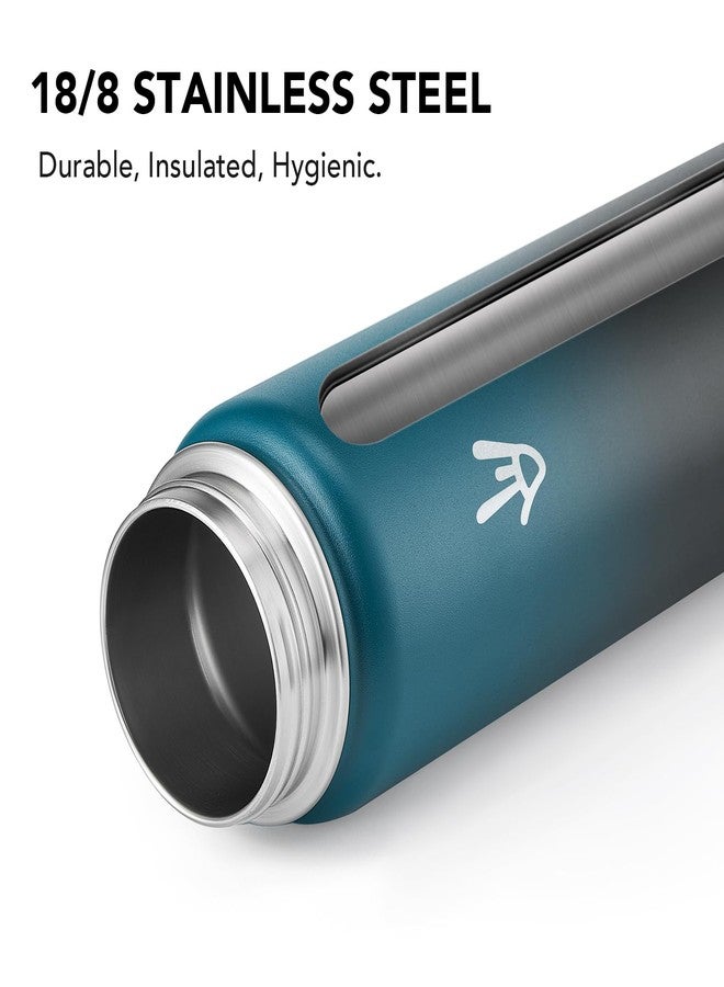 Enerbone زجاجة مياه معزولة من إنيربوين، سعة 32 أونصة، مصنوعة من الفولاذ المقاوم للصدأ، مزودة بحزام حمل، ترمس معزول بجدار مزدوج بتقنية التفريغ، زجاجة رياضية مانعة للتسرب مع ماصة، تحافظ على المشروبات ساخنة أو باردة لساعات. - Image 4