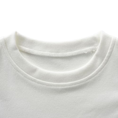 JWWN Kids Thermal Underwear Set Baby Winter Base Layer Ultra Soft Long Johns for Toddler Boys Girls (White,24Months) - Image 3