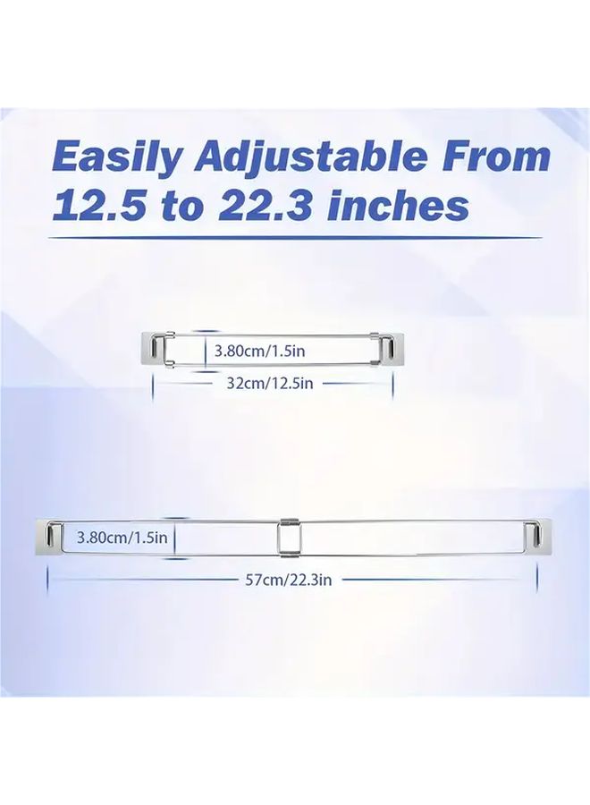 Stainless Steel Adjustable Refrigerator Handle 2pcs for RV Camping Food Storage - Image 2