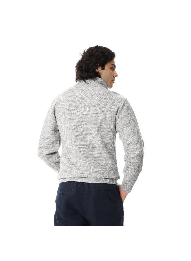 Andora Knitted Long Sleeves Round Collar  Pullover - Image 2