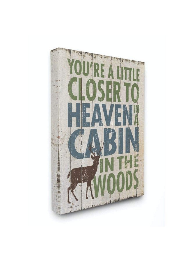 Stupell Industries Heavin Stupell Home Décor Closer To Heaven In A Cabin Wall Art 16 X 20 Gallery Wrapped Canvas - Image 2