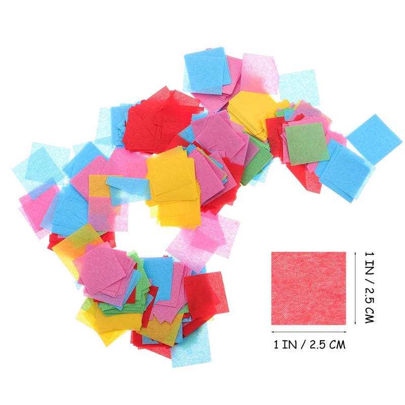 Assorted Confetti Tissue Paper Squares 2.5x2.5cm 45g for Birthday Wedding Decorations - Image 3