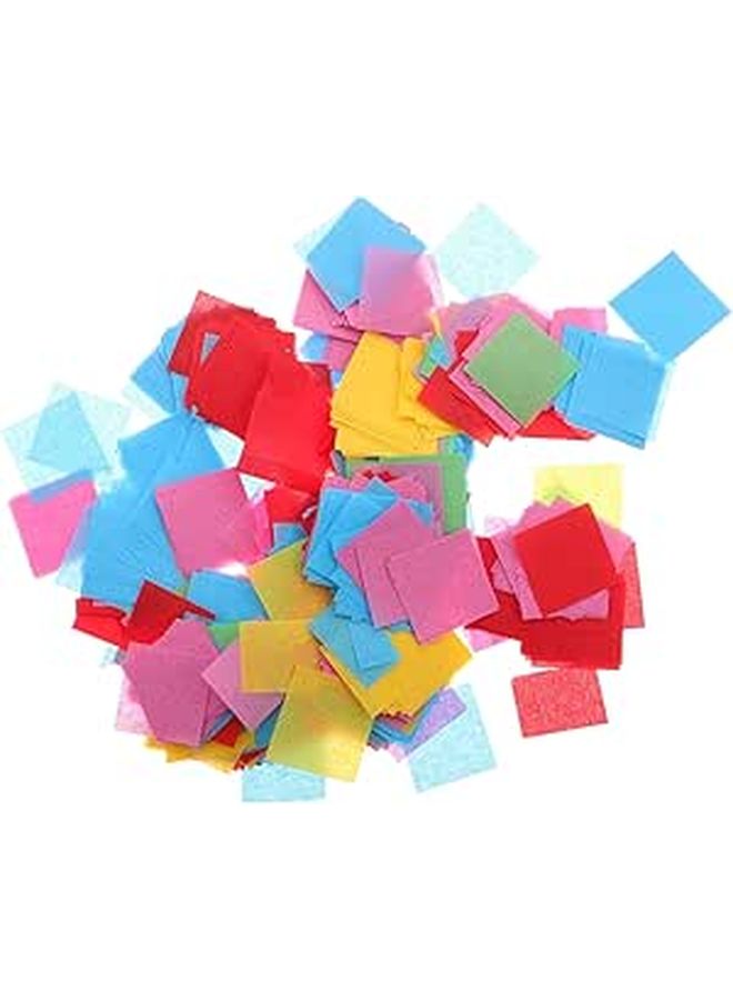 Assorted Confetti Tissue Paper Squares 2.5x2.5cm 45g for Birthday Wedding Decorations - Image 1