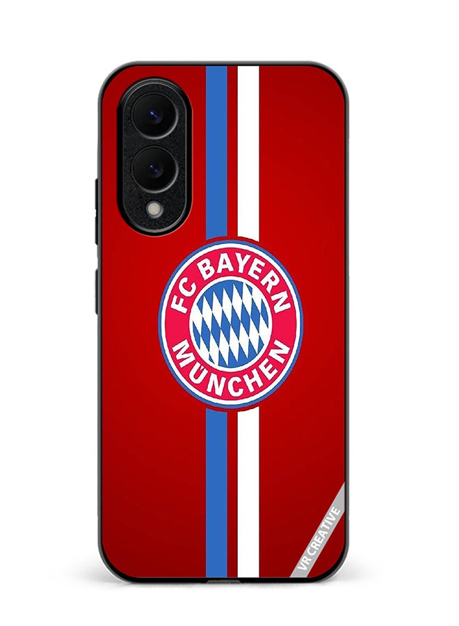 VR CREATIVE Protective Case Cover For Samsung Galaxy S25 Edge Fc Bayern Munchen Logo Red Design Multicolour