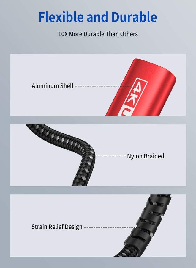 JSAUX USB Type C to DisplayPort Adapter 4K@60Hz, C to Display Port Cable, Compatible with MacBook Pro 2019 2018, Surface Book, Dell XPS, Samsung Galaxy S21 S20 Note 20-Red - Image 5