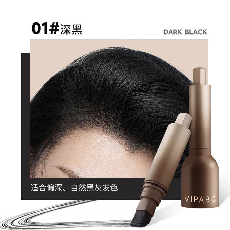 Vipabc Hairline Brush for Hair Replacement, Waterproof and Sweat-Proof, Contouring Shadow, Long-Lasting Fluffy Hair, Flu-Covering Forehead Filling Artifact 02#Brown - Image 2